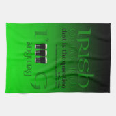 Iers of niet Irish Original St Patrick's Day Gr2KT Theedoek (Horizontaal)