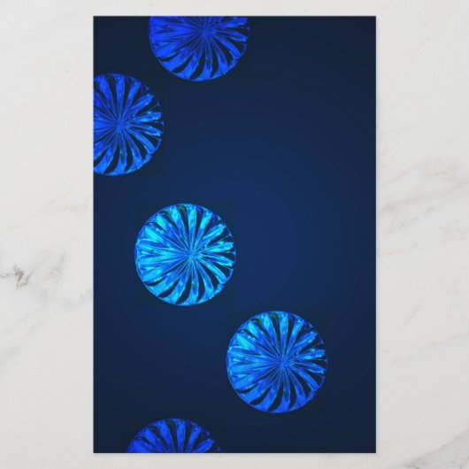 Iers ontwerp blauwe kristal briefpapier (Voorkant)