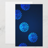 Iers ontwerp blauwe kristal briefpapier (Voorkant / Achterkant)