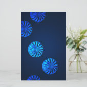 Iers ontwerp blauwe kristal briefpapier (Staand voorkant)