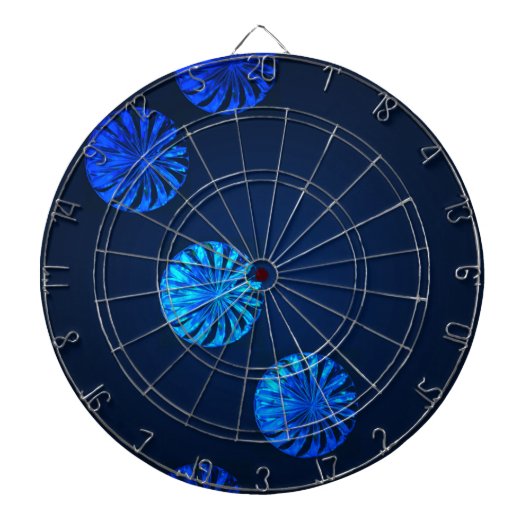 Iers ontwerp blauwe kristal dartbord (Voorkant)