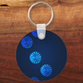 Iers ontwerp blauwe kristal sleutelhanger (Voorkant)