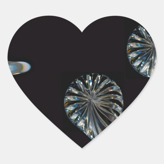 Iers ontwerp-De Crystal Collectie Hart Sticker (Voorkant)