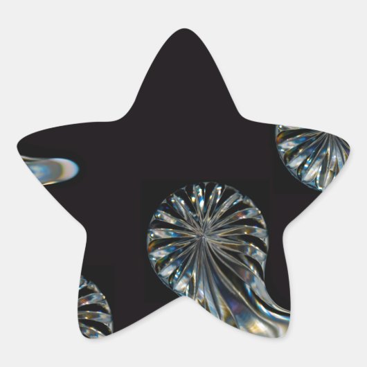 Iers ontwerp-De Crystal Collectie Ster Sticker (Voorkant)