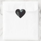 Iers ontwerp - De kristalcollectie Hart Sticker (Tas)