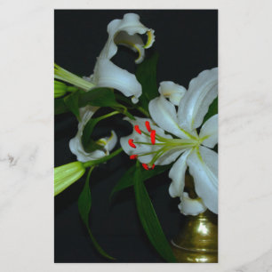 Iers ontwerp-Messing en Bloemencollectie Briefpapier