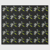 Iers ontwerp-messing en ventilatorontwerp cadeaupapier (Vlak)