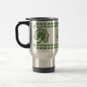 Iers ontwerp van Spiral Shamrock-Mokken Reisbeker (Links)