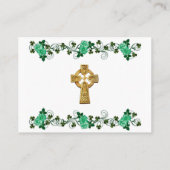 Iers ontwerp voor bruiloft Place kaarten Plaatskaartje (Achterkant)