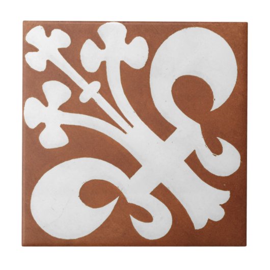  Iers ontwerp voor keramische kunst Red Clover Tegeltje (Voorkant)