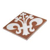  Iers ontwerp voor keramische kunst Red Clover Tegeltje (Zijkant)