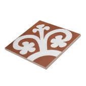 Iers ontwerp voor keramische kunst Red Clover Tegeltje (Zijkant)