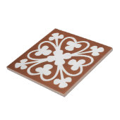  Iers ontwerp voor keramische kunst Red Clover Tegeltje (Zijkant)