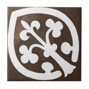 Iers ontwerp voor keramische kunst zwart Tegeltje