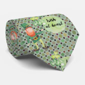 Iers op Heart Leprachaun St.Patrick's DayTie Stropdas (Opgerold)