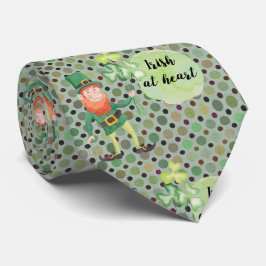 Iers op Heart Leprachaun St.Patrick's DayTie Stropdas