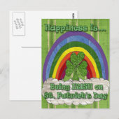 Iers op St Patrick's Day Briefkaart (Voorkant / Achterkant)