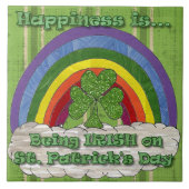 Iers op St Patrick's Day Ceramic Tile Tegeltje (Voorkant)
