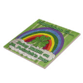 Iers op St Patrick's Day Ceramic Tile Tegeltje (Zijkant)