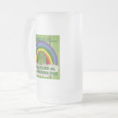 Iers op St Patrick's Day Matglas Bierpul (Voorkant links)