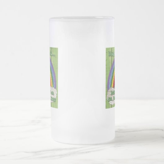 Iers op St Patrick's Day Matglas Bierpul (Center)