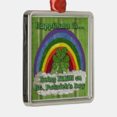 Iers op St Patrick's Day Metalen Ornament (Rechts)