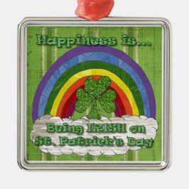 Iers op St Patrick's Day Metalen Ornament