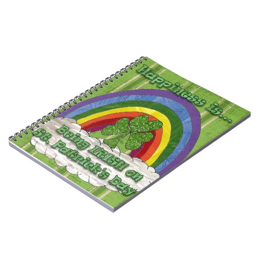 Iers op St Patrick's Day Notitieboek (Linkerzijde)