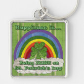 Iers op St Patrick's Day Sleutelhanger (Voorkant)