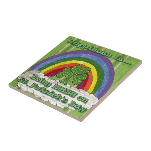Iers op St Patrick's Day Tegeltje (Zijkant)