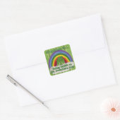 Iers op St Patrick's Day Vierkante Sticker (Envelop)