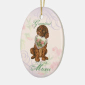 Iers Ornament voor Spaniel Heart Mam Keramisch (Links)