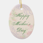 Iers Ornament voor Spaniel Heart Mam Keramisch (Achterkant)