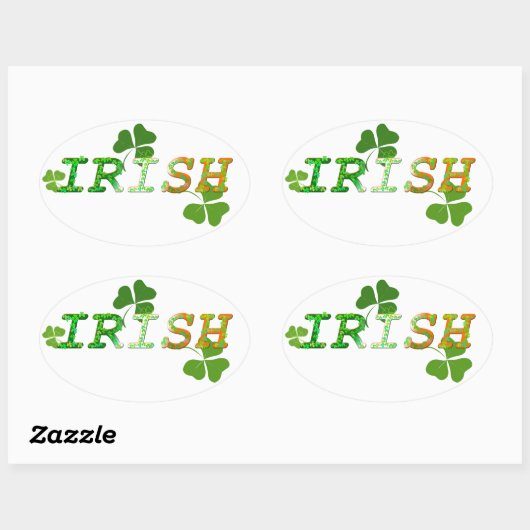 Iers Ovale Sticker (Vel)