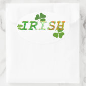 Iers Ovale Sticker (Tas)