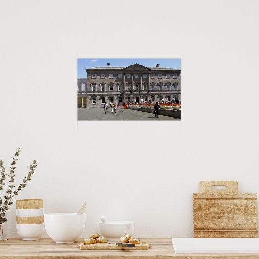 Iers parlementsgebouw, Leinster House, Dublin Poster (Keuken)