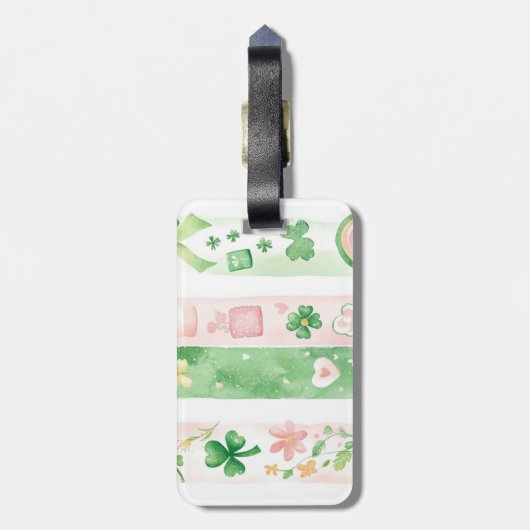 Iers patroon Bagagelabel (Achterkant verticaal)