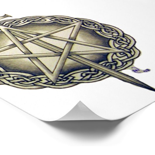 Iers Pentacle Poster (Hoek)