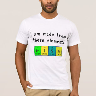 Iers periodiek tafelpatriottisch shirt