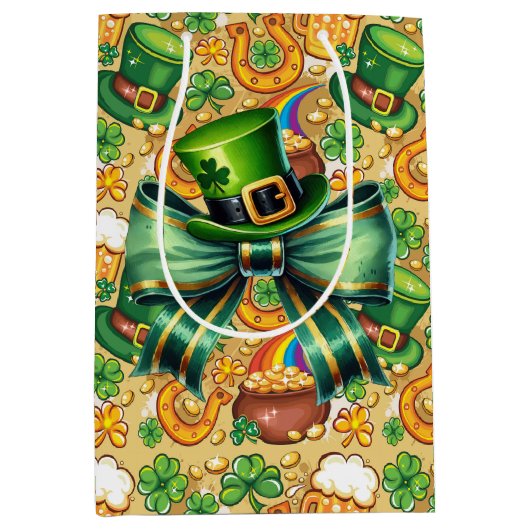 Iers Pet en munten Medium Cadeauzakje (Voorkant)