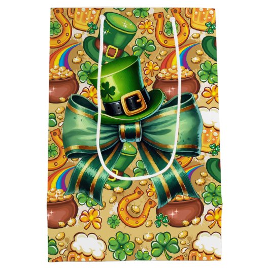 Iers Pet en munten Medium Cadeauzakje (Achterkant)