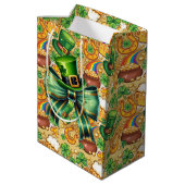 Iers Pet en munten Medium Cadeauzakje (Achterkant Gekanteld)