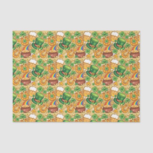 Iers Pet en munten Tissuepapier (Voorkant)