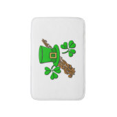 Iers Pet en Shamrocks Badmat (Voorkant Verticaal)