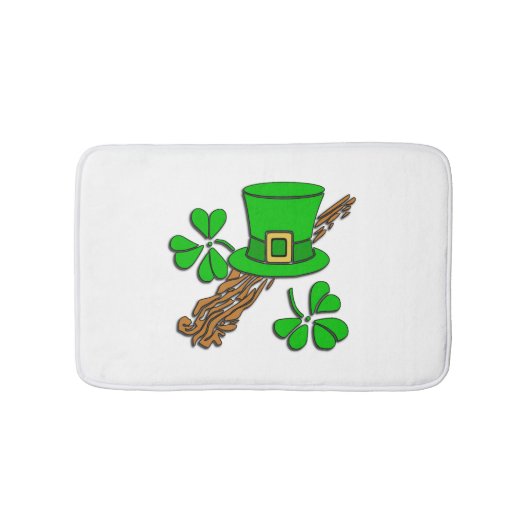 Iers Pet en Shamrocks Badmat (Voorkant)