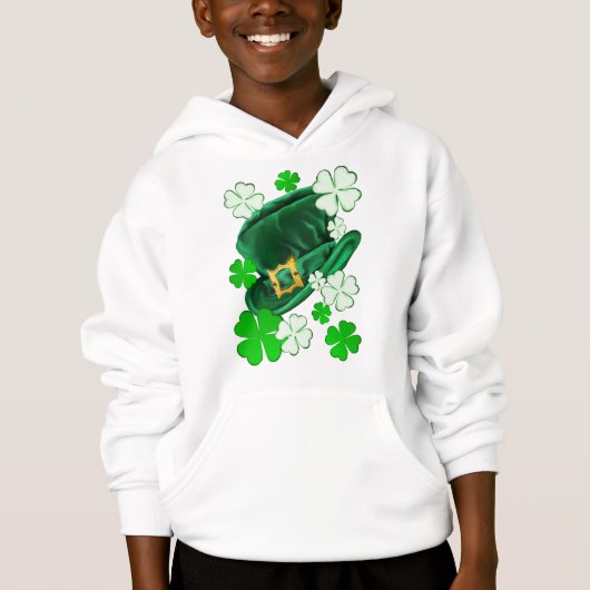 Iers Pet en Shamrocks Shirten (Voorkant)