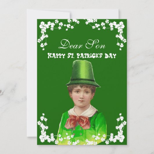  Iers Pet St. Patrick's Day Son/Grandson Feestdagenkaart (Voorkant)