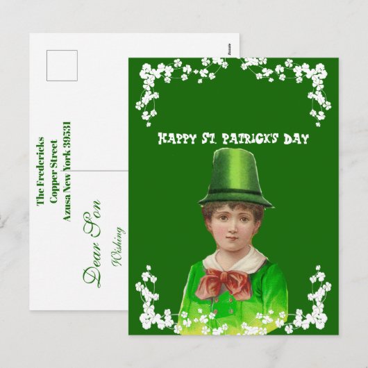 Iers Pet St. Patrick's Day Son/Grandson Feestdagenkaart (Voorkant / Achterkant)