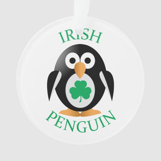 Iers pinguïn ornament (voorkant)