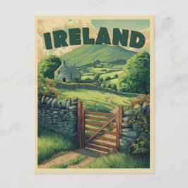 Iers platteland Briefkaart